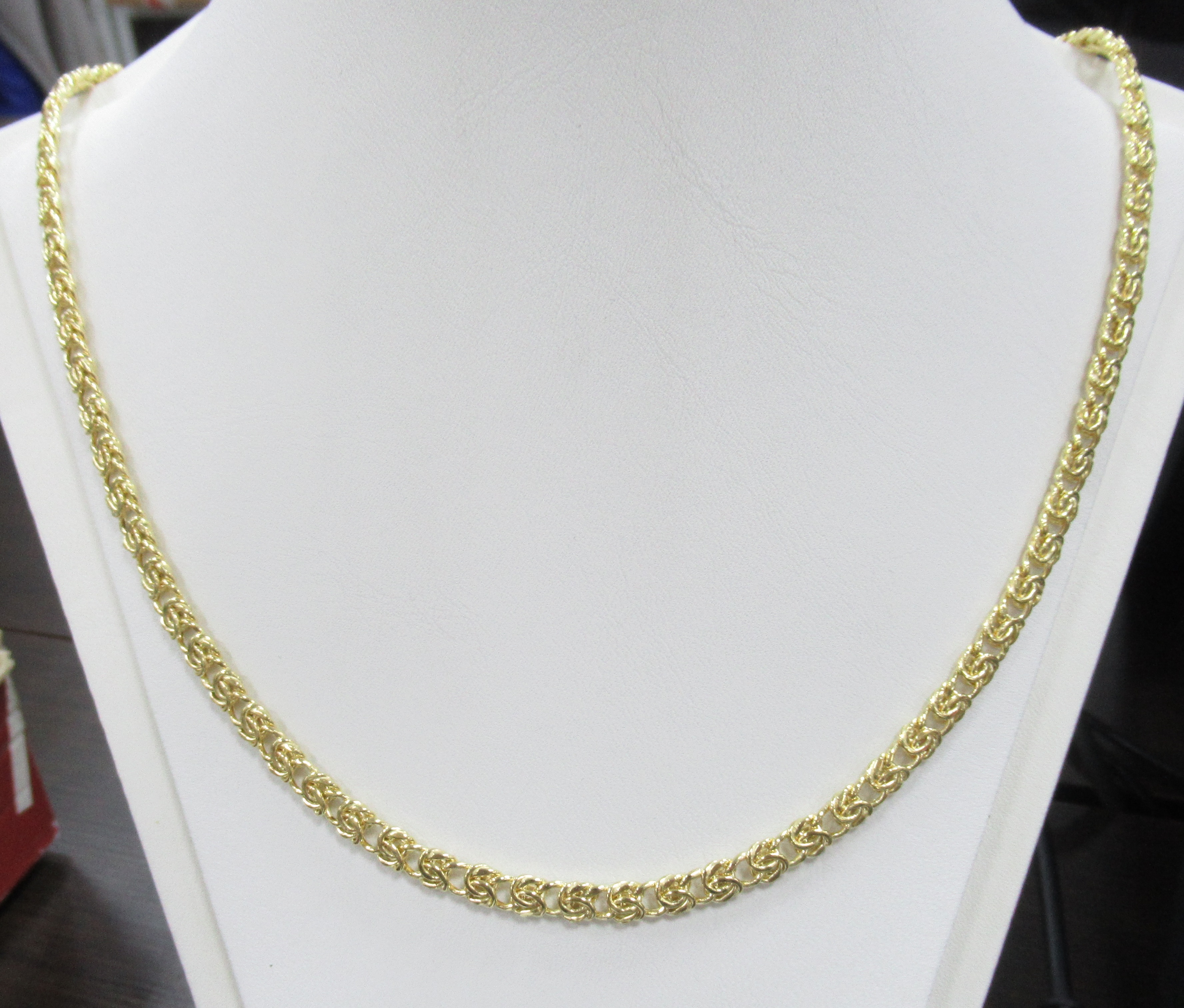 Цепь и желтого золота плетение "Фантазийное"